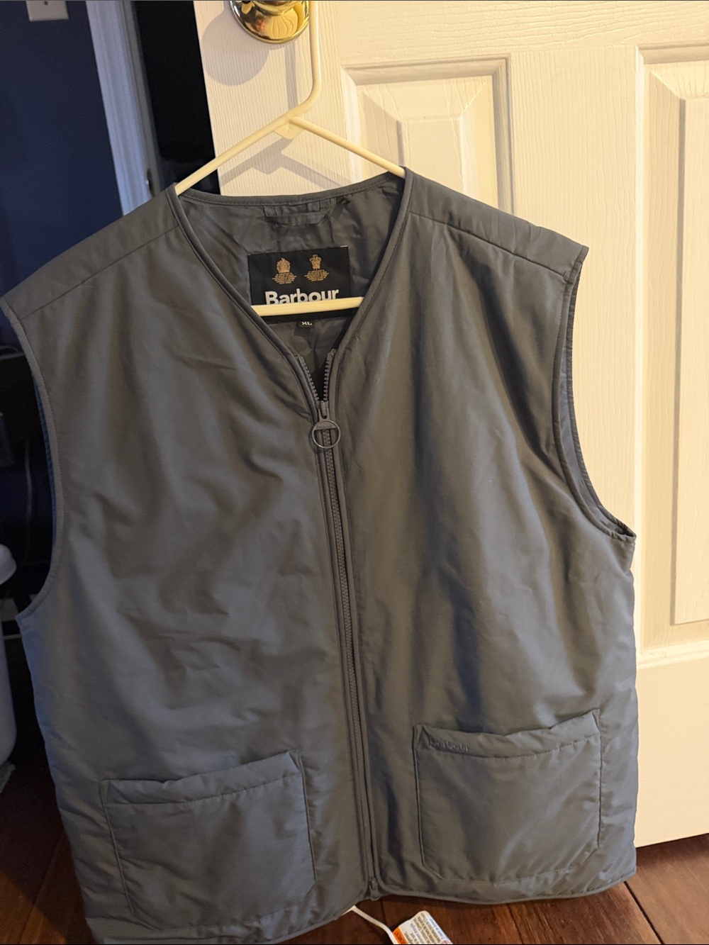 Barbour Men's Slate Gray Zip Vest